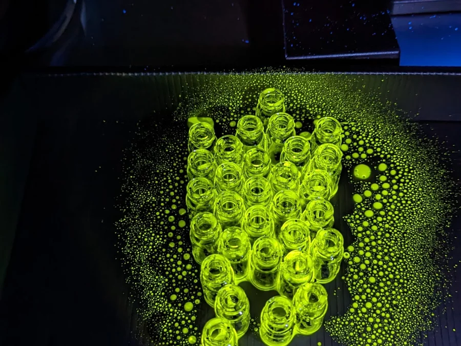Riboflavin under UV light